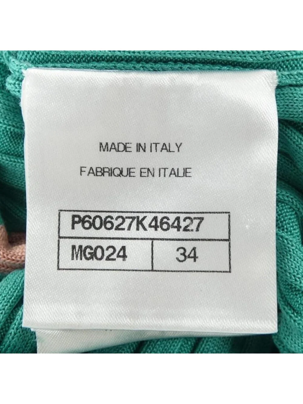 Chanel Knit Sweater Green